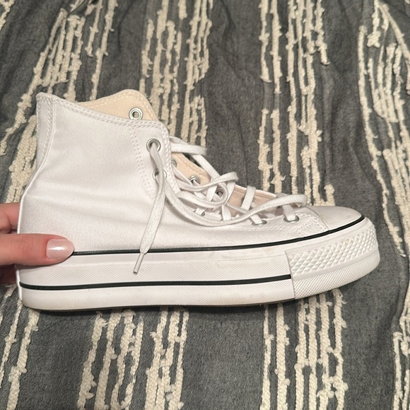 Converse All Star White High Tops - Picture 2 of 6